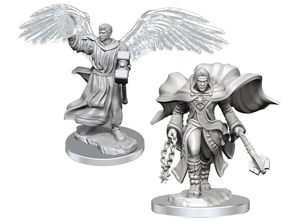 D&D Figur Nolzur Aasimar Cleric Male Nolzur's Marvelous Miniatures - Ej målad 