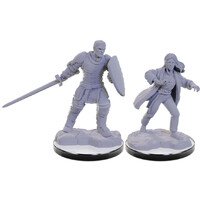 D&D Figur Nolzur Reborn Paladin+Warlock Nolzur's Marvelous Miniatures - Ej målad