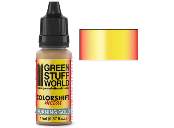 GSW Colorshift Metal Burning Gold Green Stuff World Chameleon Paints 17ml 