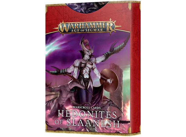 Hedonites of Slaanesh Warscroll Cards Warhammer Age of Sigmar 