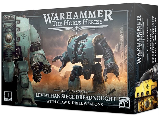 Legiones Leviathan Siege Dreadnought The Horus Heresy With Claw/Drill Weapon 