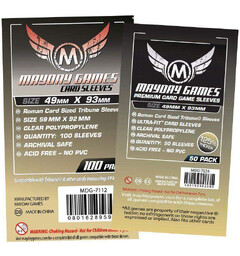 Mayday Kortskydd 49x93mm - 50 st Roman Card Sized Tribune Sleeves