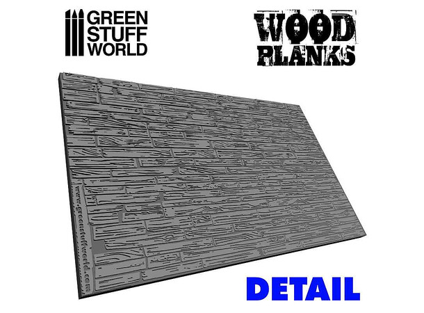 Rolling Pin Wood Planks - 25mm Green Stuff World 
