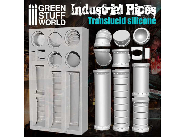 Silicone Molds Industrial Pipes Green Stuff World 