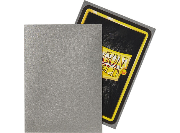 Sleeves Matte Silver x100 66x91 Dragon Shield Kortskydd m/deckbox 