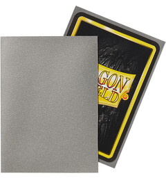 Sleeves Matte Silver x100 66x91 Dragon Shield Kortskydd m/deckbox