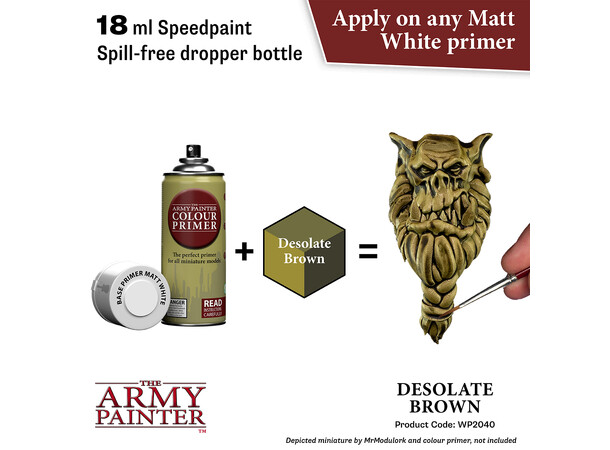 Speedpaint 2.0 Desolate Brown Army Painter - 18ml 