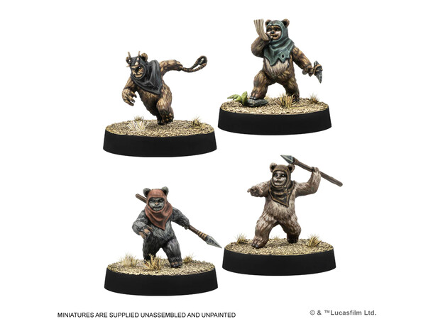 Star Wars Legion Ewok Warriors Unit Exp Expansion till Star Wars Legion 