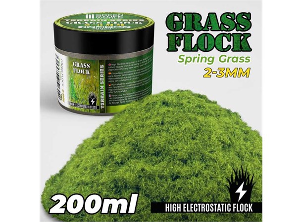 Static Grass Spring Grass 2-3mm 200ml Green Stuff World 