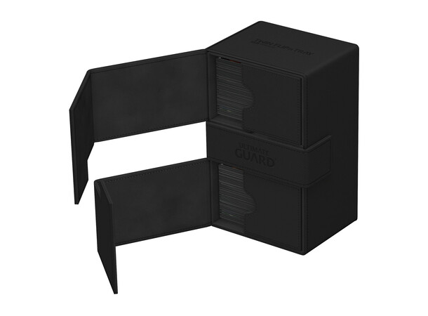 Twin Flip N Tray 160+ Svart Ultimate Guard - Monocolor 