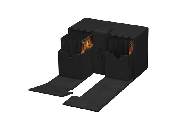 Twin Flip N Tray 160+ Svart Ultimate Guard - Monocolor 