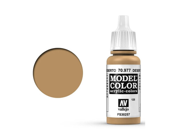 Vallejo Model Color Desert Yellow 17ml 