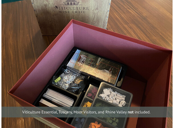 Viticulture Wine Crate Organizer Box Samlingslåda för Viticulture 
