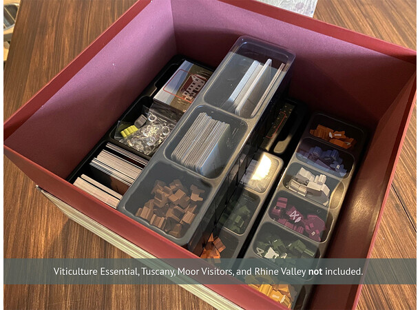 Viticulture Wine Crate Organizer Box Samlingslåda för Viticulture 