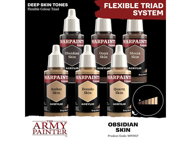 Warpaints Fanatic Obsidian Skin Army Painter 