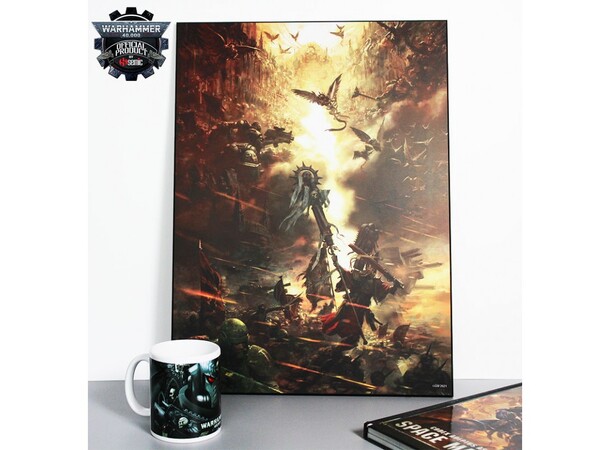 Wood Panel The Imperium Warhammer 40K - 37x50 cm 