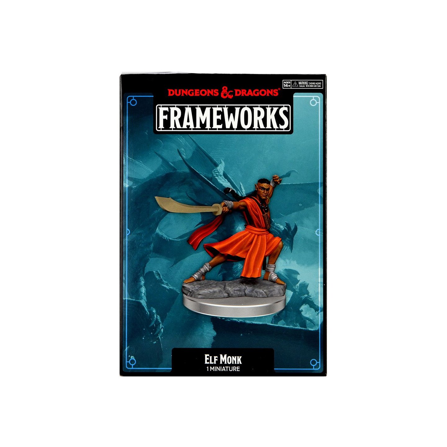 D&D Figur Frameworks Elf Monk Male