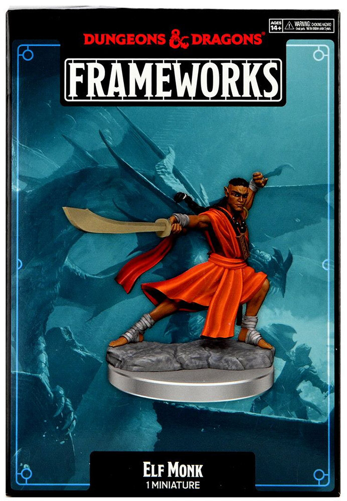D&D Figur Frameworks Elf Monk Male