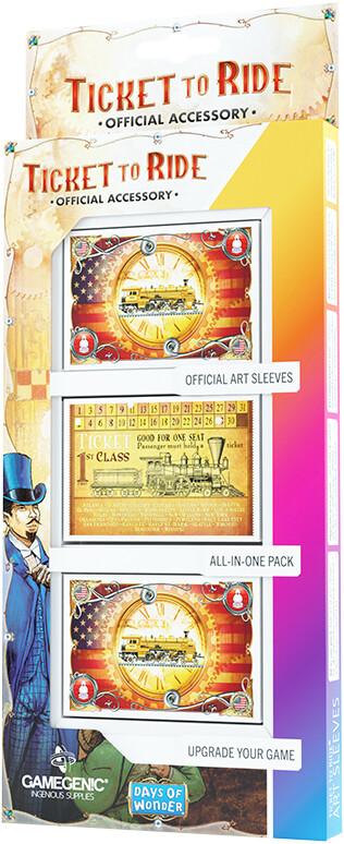 Ticket to Ride Sleeves - 152 st Officiella kortskydd