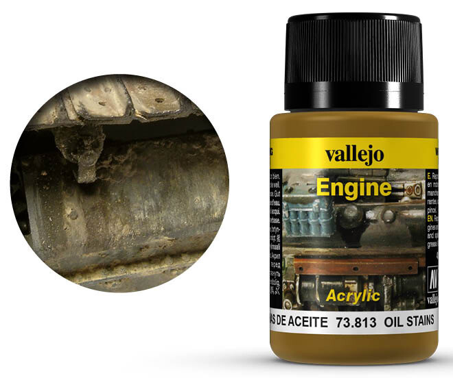 Vallejo Engine Oil Stains - 40ml Weathering Effects - Acrylic