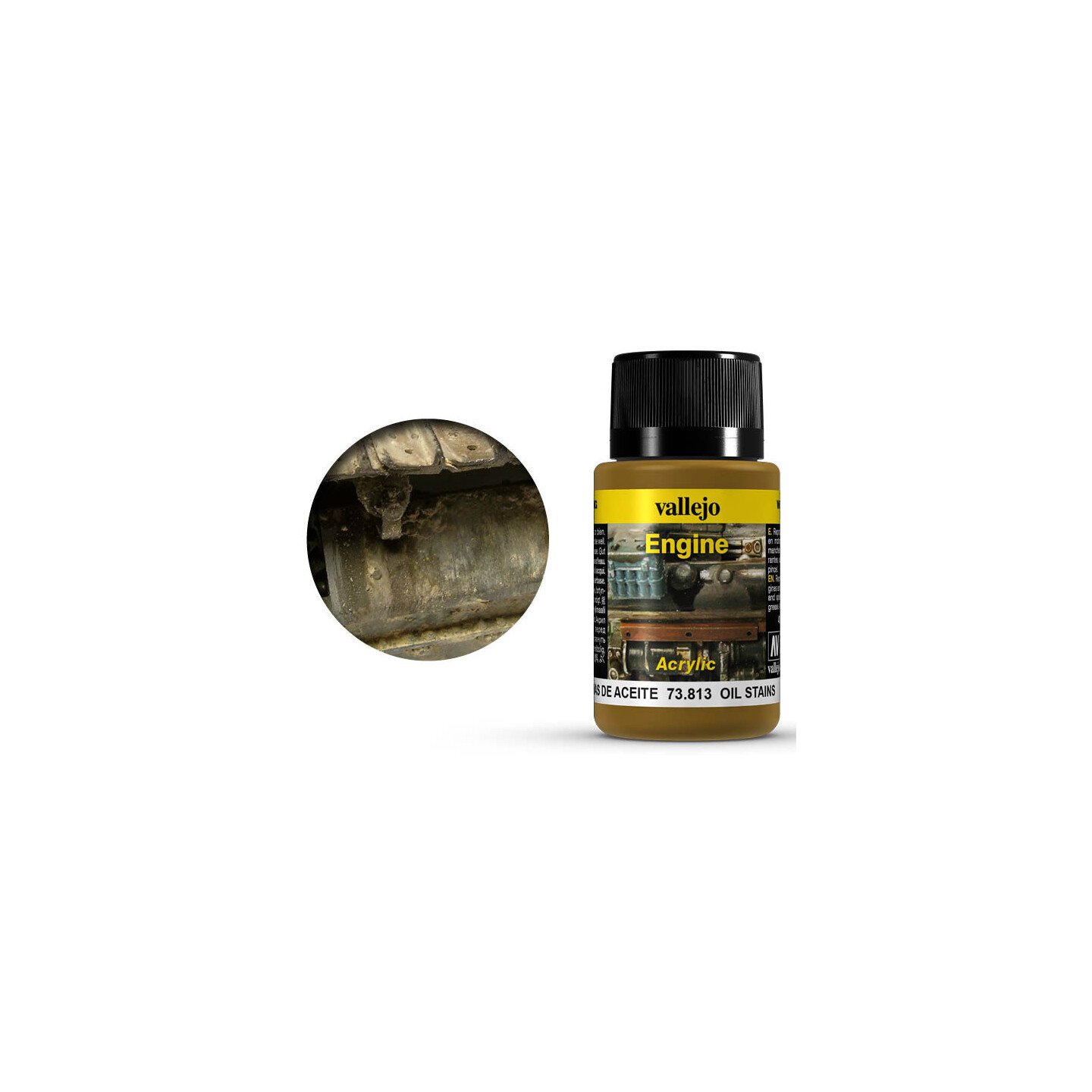 Vallejo Engine Oil Stains - 40ml Weathering Effects - Acrylic