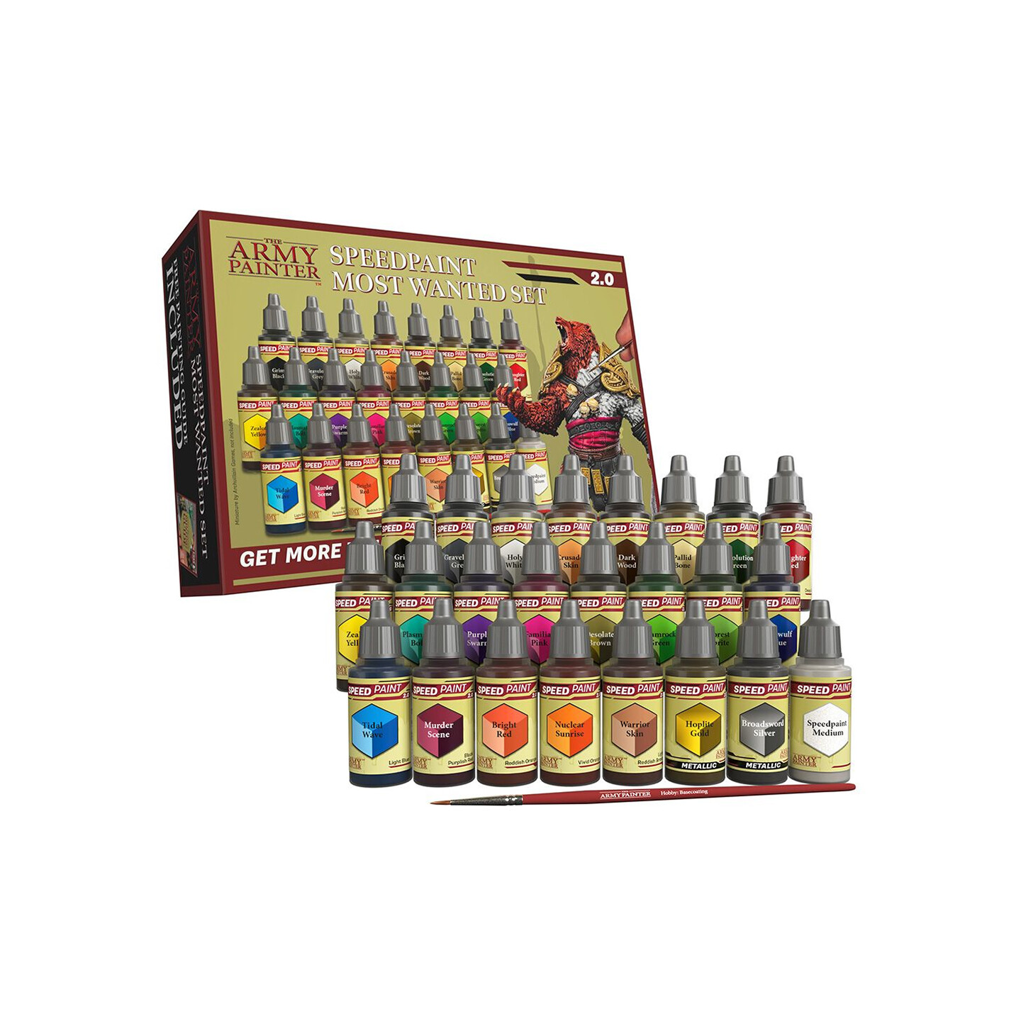 Army Painter Speedpaint Most Wanted 2.0 24 färger + 1 Pensel