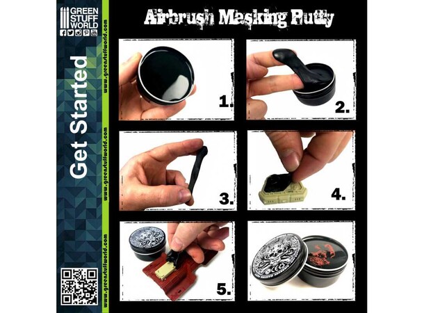 Airbrush Masking Putty - 60g Green Stuff World 