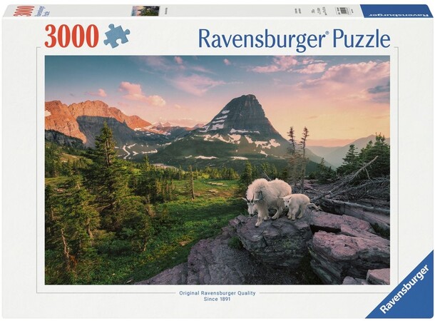 Alpine Goat With Baby 3000 bitar Pussel - Ravensburger Puzzle 