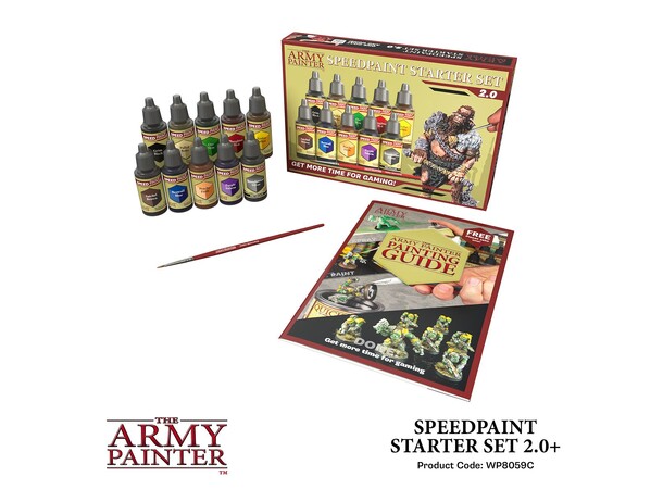 Army Painter Speedpaint Starter Set 2.0 10 färger + 1 Pensel 
