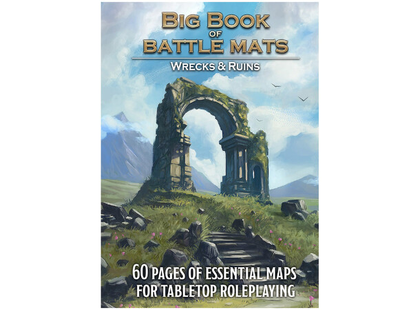 Book of Battle Mats BIG Wrecks/Ruins Spiralbunden - 2,5 cm rutnät 