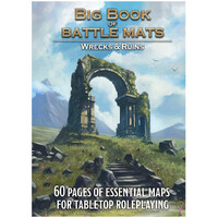 Book of Battle Mats BIG Wrecks/Ruins Spiralbunden - 2,5 cm rutnät