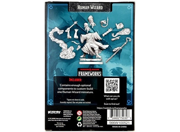 D&D Figur Frameworks Human Wizard Male 