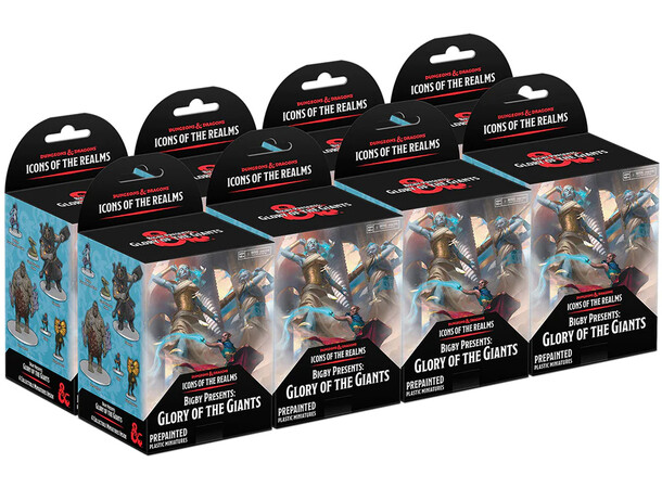 D&D Figur Icons Glory Giants Brick Display - 8 lådor med 4 figurer per låda 