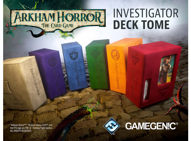 Deck Tome till Arkham Horror TCG Purple GameGenic Investigator Deck Tome 