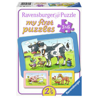 Goda djurvänner Pussel 3x6 bitar Ravensburger My First Puzzles