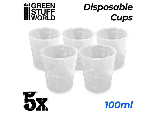 Mätkopp 100 ml - 5 st Green Stuff World 