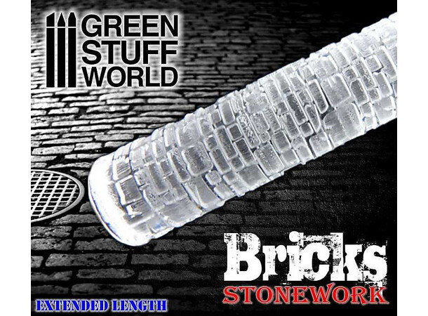 Rolling Pin Bricks Stonework - 25mm Green Stuff World 