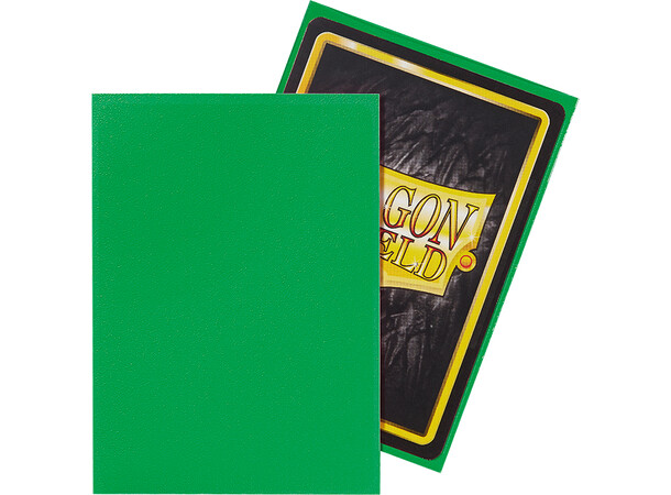 Sleeves Matte Apple Green x100 66x91 Dragon Shield Kortskydd m/deckbox 