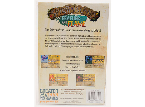 Spirit Island Foil Panels Feather/Flame 