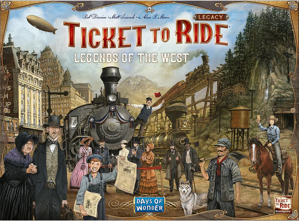 Ticket to Ride Legacy Brädspel Legends of the West 