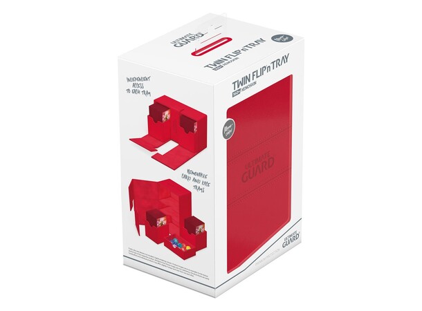 Twin Flip N Tray 160+ Röd Ultimate Guard - Monocolor 