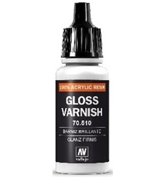 Vallejo Gloss Varnish Blank Klarlakk 17m