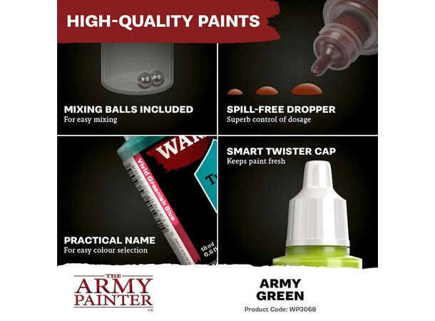 Warpaints Fanatic Army Green Army Painter 