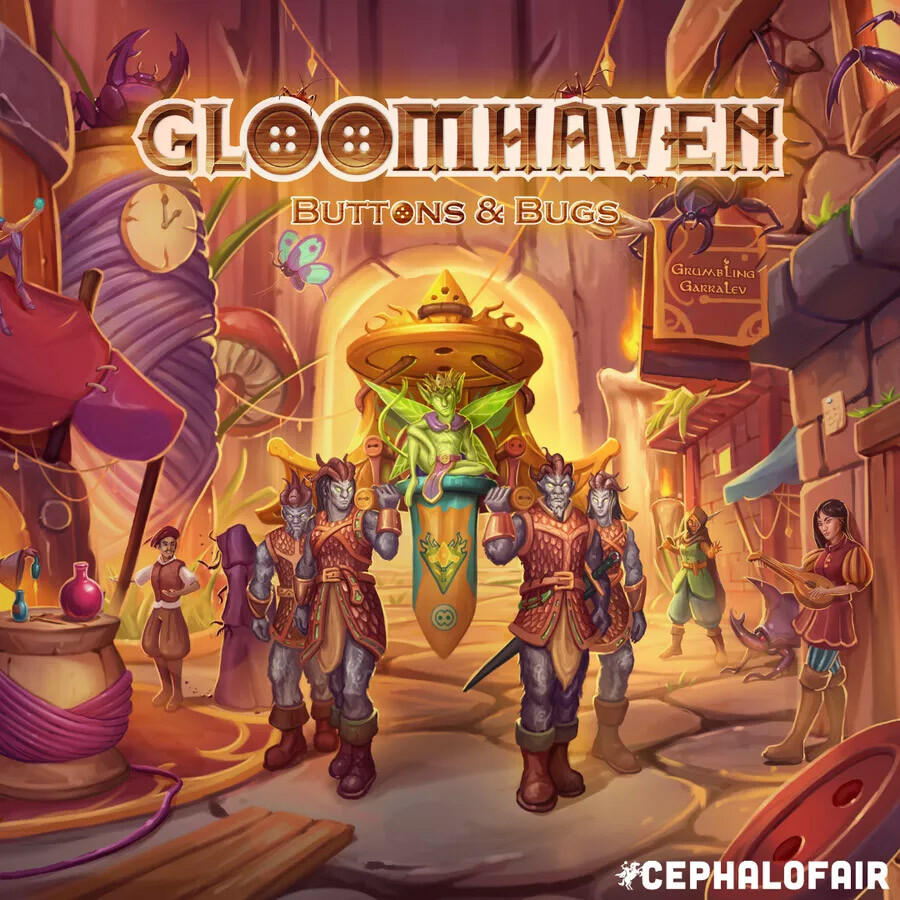 Gloomhaven Buttons & Bugs Brädspel