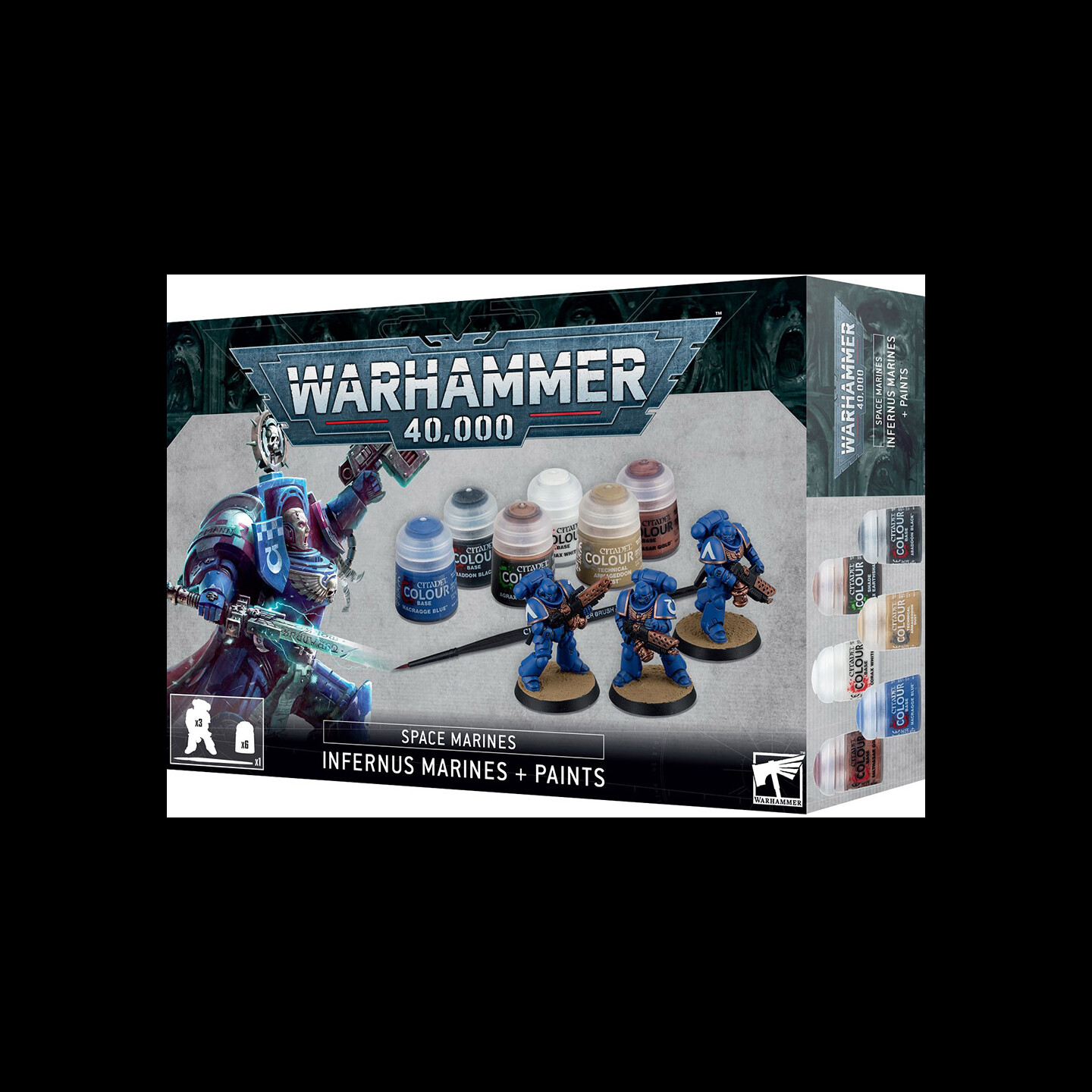 Space Marines Infernus + Paints Set