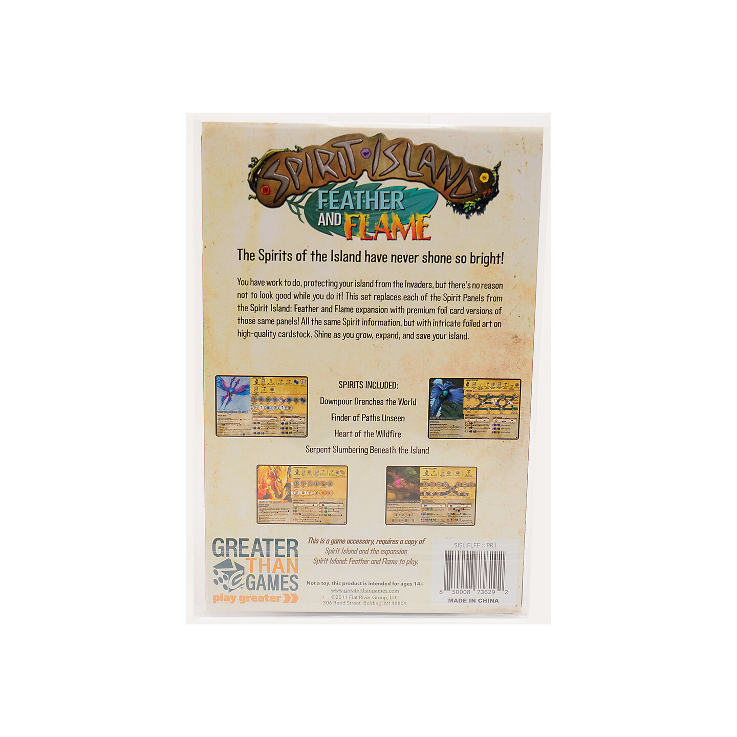 Spirit Island Foil Panels Feather/Flame