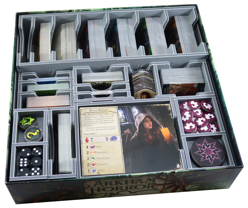 Arkham Horror Insert (Från Folded Space) Få systemet i spellådan