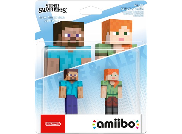 Amiibo Figur Steve & Alex Super Smash Bros Collection No 89 