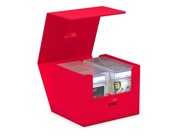 Card Box Minthive Monocolor 30+ Rød Ultimate Guard Xenoskin 