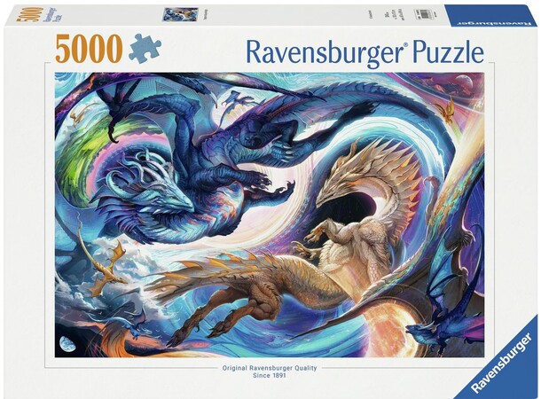 Dragon at Day & Night 5000 bitar Pussel - Ravensburger Puzzle 